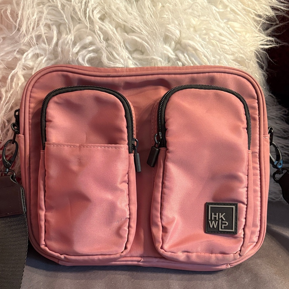IHKWIP-Mauve Crossbody Bag with Dual Pockets